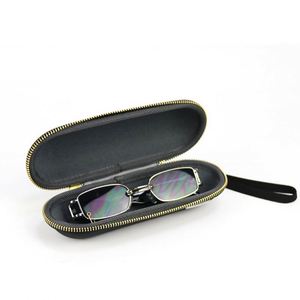 Étui à lunettes de soleil personnalisé en EVA noir, coque rigide en EVA antichoc, étui à lunettes de sport avec mousqueton métallique, étui à lunettes de voyage avec fermeture éclair - Product Image 4
