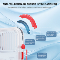 SHELLBOX nouveauté magnétique 6.5ft coque de téléphone sous-marine étanche antichoc pour nager avec protecteur d'écran intégré