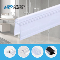 Personalización profesional Baño Ducha Puerta de vidrio Tira de sellado de goma de PVC transparente Tipo H Burlete en forma de U