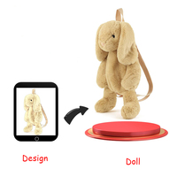 Sac à dos de lion de dessin animé mignon personnalisé pour étudiants en peluche super douce avec remplissage en coton PP jouet scolaire confortable pour les anniversaires