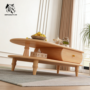 factory wholesale best price customize <b>large</b> stock eco-friendly new designed side table living room furniture wood coffee table - Product Image 4