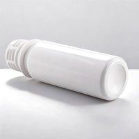 Bouteille en plastique blanche de 60 ml de qualité alimentaire UE avec bouchon inviolable, vente en gros, vide, portable, sans BPA, petite bouteille de sirop de 2 oz