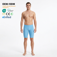 Maillot de bain de compétition pour hommes, résistant au chlore, à séchage rapide et avec protection solaire, certifié FINA pour les compétitions.