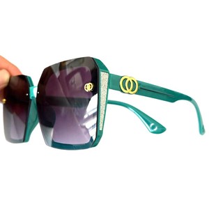 Nuevas Gafas de Sol para Mujer sin Marco, Degradado de Dos Tonos, Protección UV375, Montura de PC, Lentes AC Marrones, Estilo H, Tipo de Empaque en Caja, 3 Sombrillas - Product Image 3