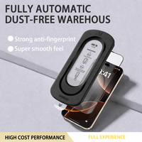 Protection d'écran en verre trempé anti-poussière à positionnement automatique, directement de l'usine, pour iPhone 17 Pro Max, 9H HD, couverture intégrale, OEM