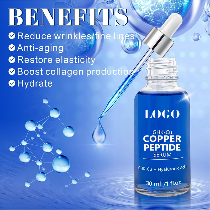 ghk-cu benefits for skin health and anti-aging OEM Custom Private Logo Face Skin Care Anti Aging Reduce Fine Lines and Wrinkles  Ghk-Cu Copper Peptide Serum| Alibaba.com
