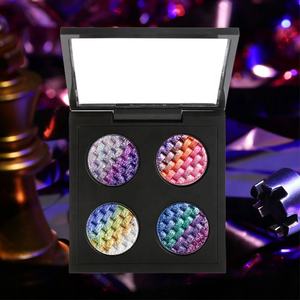 ظلال عيون فاخرة متعددة الألوان بتأثير قوس قزح، منتج رائج، علامة تجارية خاصة، لوحة مكياج فردية بتأثير براق ومتعدد الألوان - Product Image 5