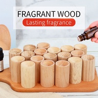 Diffuseur en bois naturel poli pour diffuseur d'aromathérapie d'huile essentielle de voiture