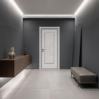 Porte Intérieure en Bois à Approvisionnement Rapide DK-117 Style Minimaliste Moderne Porte Coulissante à Pousser/Tirer en Polymère CPL pour Chambre et Hôtel Résistant à l'Eau
