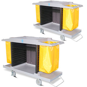 Chariot de nettoyage universel en plastique personnalisé pour hôtel, maison, entrepôt, chariot de service de blanchisserie avec certification <span class=keywords><strong>CE</strong></span> - Product Image 5