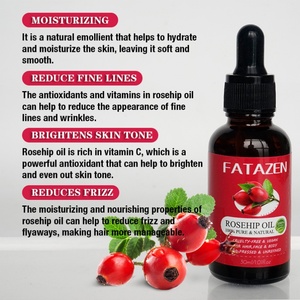 FATAZEN Private Label Organic 100% Pure Natural Rosehip Oil Cold Press Essencial Oil <b>Body</b> <b>Shimmer</b> Bathing Massage <b>Body</b> Oil - Product Image 4