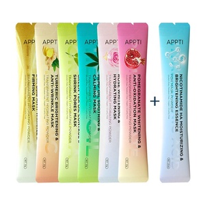 علامة خاصة 15 جم حمض الهيالورونيك الوردي 24 قيراط مسحوق الوجه الناعم للوجه قشر مرطب - Product Image 1