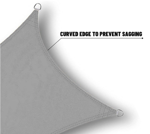 Nhà máy trực tiếp hình chữ nhật 6 'x 10' không thấm nước Oxford Polyester <span class=keywords><strong>UV</strong></span> bảo vệ Sun <span class=keywords><strong>Shade</strong></span> <span class=keywords><strong>Sail</strong></span> cho sân sau Patio Vườn Hồ Bơi - Product Image 6