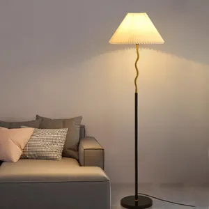 Designer d'angolo per soggiorno lampada da terra in piedi minimalista decorazione per la casa intelligente base in marmo moderno oro di lusso lampade da terra a led