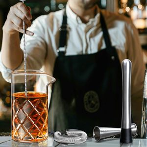 Vaso Mezclador de <span class=keywords><strong>Bar</strong></span> sin Costuras de 20oz, Vaso de Cristal para Cocteles con Fondo Pesado - Product Image 2