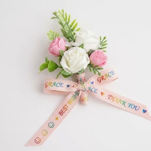 Wholesale Factory 19mm Luxury Polyester Ribbon Customized Printed Craft Ribbon for <b>Gift</b> Decoration and Wrapping <b>Bow</b> - Product Image 5