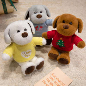 Toptan özel yeni beyaz oyuncak ayı yumuşak sevimli peluş oyuncak gri ayı dolması hayvan oyuncaklar çocuklar için köpek peluş oyuncak s - Product Image 2