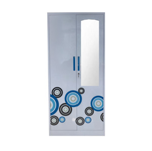 Moderna moda Design unico modulare a 2 porte in acciaio per bambini guardaroba allungabile laboratori lavanderie sale da pranzo - Product Image 4