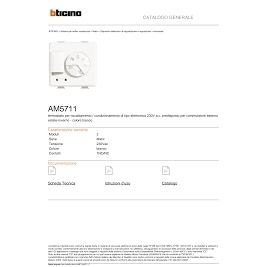 Termostato Bticino AM5711 230 V Bianco in Plastica, Interruttore per Domotica - Product Image 4