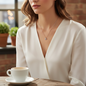 Collar Mini Corazón Azuris 925 Plata Esterlina - Product Image 3
