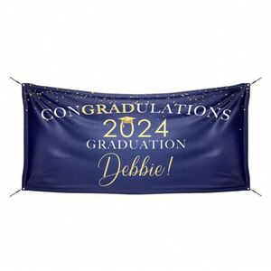 Bannière en vinyle personnalisée pour la promotion 2025, couleurs de l'école, PVC, publicité, cadeaux de remise de diplôme, faveurs de fête - Product Image 1
