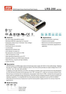 يعني جيدا 36V 5.9A W 90-264VAC الصناعية مناسبة للطابعة ثلاثية الأبعاد ، معدات التشغيل الآلي - Product Image 4