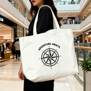Precio al por mayor, bolso de mano grande de lona de algodón, respetuoso con el medio ambiente, resistente, para mujer, uso diario, gran <span class=keywords><strong>bolsa</strong></span> de compras para viajes de comestibles - Product Image 2