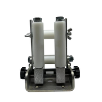 Qipang 0-65mm Rouleaux de guidage de fil Rouleau d'entraînement Fil de guidage électrique Les deux côtés Guide de rouleau de câble réglable