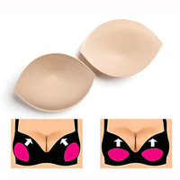 Prêt à Expédier Blanc Noir Couleur Nude Bikini Pad Push up Rembourré Insert Ovale Soutien-Gorge Bonnet pour Petits Seins