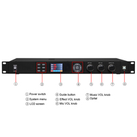 Égaliseur Berase et réglage des basses et des aigus X6 préamplificateur de commandes de sonorisation numérique avec 7 bandes