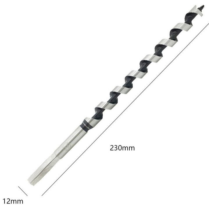 5pc 6-14mm 230mm Long Auger Drill Bit Woodwork Hole Saw Hex Shank Spiral Wood Drilling for Woodworking Furniture Cutter Tool