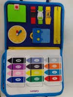 Jouet éducatif en tissu pour enfants, tableau d'activités en feutre 3D, développement cognitif, éveil à la croissance, livre silencieux Montessori, 28x22cm