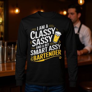 T-shirt à manches longues Classy Sassy Smart Assy Bartender - Product Image 3