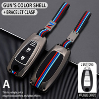 Coque de clé de voiture en alliage de zinc pour Suzuki Swift Sport Vitara Jimny (modèles sélectionnés) – Coque de télécommande 2 boutons avec porte-clés – Vente en gros
