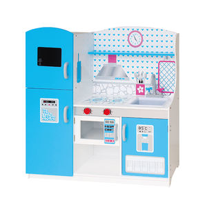 Offre Spéciale grand En bois Ensembles De Cuisine <span class=keywords><strong>jouet</strong></span> Pour enfants avec Réfrigérateur Et four - Product Image 6