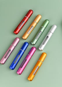 Flacon vaporisateur de luxe vide et rechargeable en aluminium de 5 ml pour parfum d'ambiance, flacon vaporisateur coloré pour parfum - Product Image 6