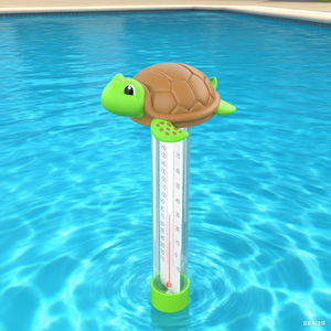 Thermomètre flottant étanche en forme de canard en plastique mignon pour piscine, <span class=keywords><strong>spa</strong></span> et salle de bain - Product Image 4