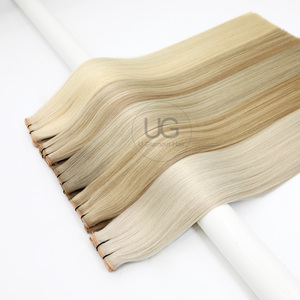 <span class=keywords><strong>Extension</strong></span> per <span class=keywords><strong>Capelli</strong></span> a Trama Farfalla Ondulate e Lisce Genius Weft con Foro per Linguetta Doppio Filamento Aspetto Naturale Senza Cuciture - Product Image 3
