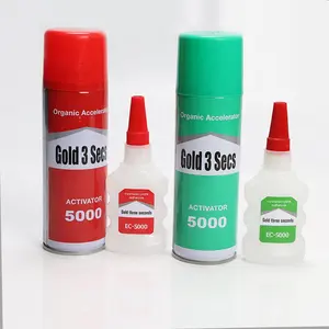 MDF KIT Adhésif Cyanoacrylate Colle + 200ml Activateur), Chine Usine Directe 3 Secondes Guérir (50g D'autres Adhésifs 1200 ~ 1800cps