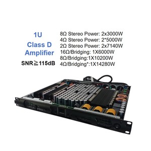 Amplificatore di potenza digitale classe <span class=keywords><strong>D</strong></span> 2 canali 3000W 0.01% THD SNR 118dB convezione Estéreo Exterieur ad alta efficienza - Product Image 2