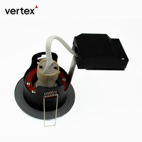 Plafonnier LED encastré 50W haute puissance, étanche IP65, résistant au feu, dimmable, blanc chaud, en fer moderne pour salle de bain et cuisine