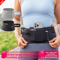 Sac banane de sport personnalisé avec logo, multifonctionnel, invisible, respirant, en nylon, pour course en extérieur, ceinture de marathon, pochette pour téléphone, OEM ODM