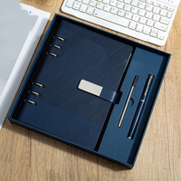 Set de Regalo de Cuaderno Personalizado Retro de Negocios con Tapa Dura, Encuadernación Espiral, Papel Offset, Bolígrafos de Alta Calidad, A5/A6, Logotipo Personalizado, Varios Modelos