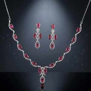 Impresionante Colección de Collares Clásicos de Circonio con Baño de Rodio para Mujer, Modelo 418105, para Boda o Compromiso - Product Image 3