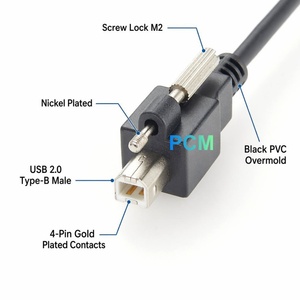 Câble de caméra industrielle SeaLATCH à verrouillage par vis USB <span class=keywords><strong>2.0</strong></span> Type-A vers Type B, haute flexibilité pour systèmes d'imagerie robotique et d'automatisation - Product Image 2