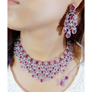 Trending Necklace with AD Drop Earrings <b>Jewellery</b> <b>Set</b> <b>Jewellery</b> Collection 2025 Handmade Bulk Product <b>Indian</b> Women <b>Jewellery</b> - Product Image 6