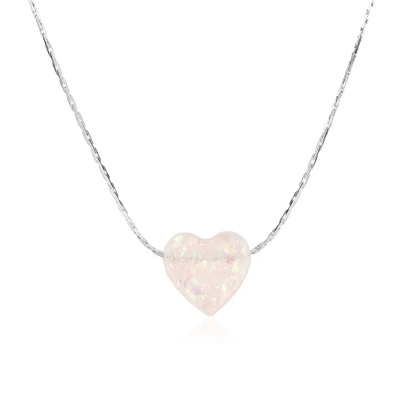 Harajuku Stijl Kleurrijke Pailletten Ster Ketting Zoete Alles Met Kleine Verse Vlinder Liefde Sleutelbeenketting