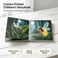 Service d'impression de livres d'histoires pour le coucher personnalisés en usine, livre d'histoires pour enfants illustré en couleur, création artistique personnalisée