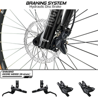BXT 2025 nouveau 29 "VTT en Fiber de carbone CUES U6000 11 vitesses frein à disque 29er ROCKSHOX fourche 29 pouces Hardtail vtt vélo T47
