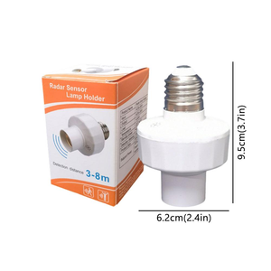مقبس إضاءة E27 ذكي مع مستشعر حركة، محول لمبات ذكية، قاعدة مصباح، مفتاح إضاءة للغرفة يعمل بالرادار - Product Image 3